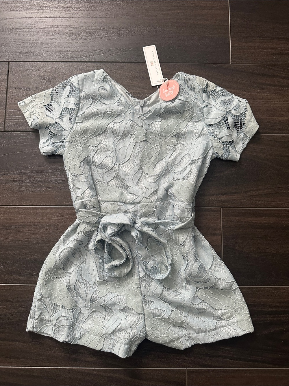 Baileys Blossoms 5T Lace Romper - NWT